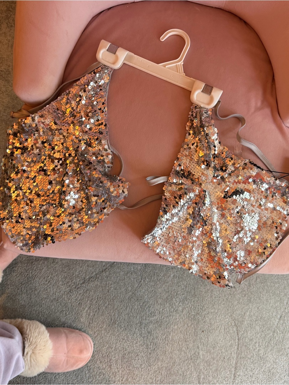 Silver Sequin Top never own with tags